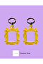 Set of 2 Friends Series Figure Door Ornament Frame Keychain