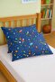 100% Cotton Baby Kids Pillow Case 35X45 (2 Pcs) Navy Blue Galaxy - 2