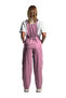 Şensel, Gardener Overalls, Pink -8E460- Suspender Overalls, Cotton - 3