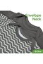 Sleep Gowns Pack of 2 Swaddle Blankets for Baby Bed Comfort - Grey and Stripes Print - 5