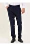 Men's Regular Fit Navy Blue Trousers - 4