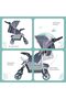 Trek Baby Stroller – One Hand Fold Baby Travel Gear – Lock, Dual Tray, Leg Rest, - 3