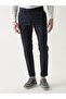 Navy Blue Men's Straight Casual Pants - 4
