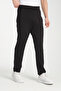 Black Comfortable Fit Classic Leg Sweatpants with Zipper Pockets - O2-5009