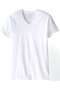 Men's Undershirts, V-Neck, 100% Cotton, White, Short Sleeves, Regular Fit, Made in Egypt - 3