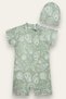 Boy's Jumpsuit Swimsuit with Boned, Washed Zipper, Sun Protection