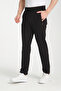 Black Comfortable Fit Classic Leg Sweatpants with Zipper Pockets - O2-5009 - 2