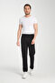 Black Comfortable Fit Classic Leg Sweatpants with Zipper Pockets - O2-5009 - 3