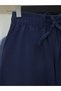 Lace Detailed Wide Leg Elastic Waist Linen Trousers - 4