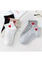 Women's Heart Patterned Half-Couch College Socks Set - A Loving Touch to Your Style - 2