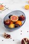 Acrylic Baroque Navy Blue Large Oval Fruit & Salad Bowl & Mixing Bowl / 3.3 Lt (NOT GLASS) - 3
