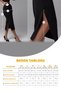 Women's Black Anthracite Slit Midi Skirt - 3