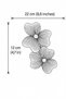 Curtain Accessory Polyester Sleeve Curtain Holder Flower Model Premium Curtain Iron 1 Piece - 6