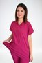 Unisex Pink Lycra Nurse Doctor Hospital Single Top Scrubs Jersey - 2