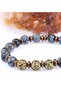 Certified Natural Stone Bracelet - Obsidian, Lava, Hematite - 5
