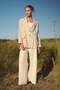 Visolin Striped Blazer - Natural - 2