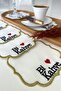6 Pieces of Know Coffee Embroidered Coffee Side Cocktail Napkin & Coaster & Presentation Holder - 3