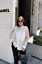 White Classic Collar, Long Sleeve, Plain Fabric, Regular Fit/Cut, Sleeves Polka Dot Tulle Shirt - 4