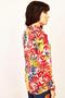 Women's Multi-Colored Classic Collar, Floral, Long Sleeve, Multi-Colored, Regular Fit, Standard Length Shirt - 5