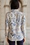 White Ethnic Print, Classic Fit, Long Sleeve Shirt - 2