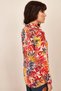 Women's Multi-Colored Classic Collar, Floral, Long Sleeve, Multi-Colored, Regular Fit, Standard Length Shirt - 2