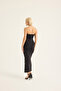 Strapless Long Dress with Slit - 3