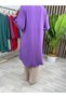 Tassel Detailed Tunic & Elastic Waist Trousers, Aerobin Fabric, Bottom Top Double Sedanur Set, Lilac - 6