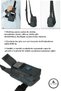 Unisex Linen Crossbody Shoulder and Waist Bag with Phone Compartment, Black Color, Daily Sports and Travel - 7