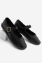 Women's Strappy Ballerinas Lunari Black