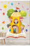 Book Pencil Tree And Kids Kindergarten School Children's Room Nursery Wall Door Glass Sticker Set
