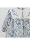 Bloomy Spring Patterned Long Sleeve Motif Embroidered Blue Dress - 7