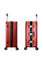 Luggage Spinner Wheels - Polycarbonate Trolley Bag - Hard Shell - Aluminum Frame - Maroon - 3