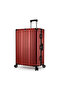 Luggage Spinner Wheels - Polycarbonate Trolley Bag - Hard Shell - Aluminum Frame - Maroon