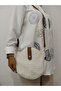 Design Hand Knitted Paper Rope Oval Baguette Shoulder Bag (Color Straw)