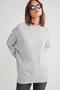 6913 Women's Loose Soft Textured Oversize Knit Sweater Gray - 4