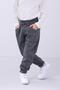 Comfortable Unisex Children's Sweatpants with Elastic Waistband, Fleece Inside and Pockets, Anthracite - 5