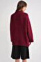 6925 Women's Wide Sleeve Soft Textured Knit Sweater Burgundy - 7