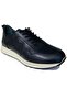 Men's Black Genuine Leather Comfortable Sole Casual Shoes 207 - 2