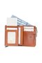 Zip Leather Wallet with Card Holder Mechanism Mh05 Rst2Ef Tan - 3