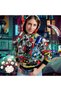 ART DESIGN CONNICHIWA SPECIAL LIMITED NUMBER DESIGN SWEATSHIRT UNISEX HUDI - 3