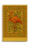 Mosso Yellow Themed Flower Detailed Flamingo Pattern Woven Base Modern Decorative Carpet Mosso192Yellow