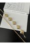 5-Piece Gold Oyster Detailed Adjustable Chain Women's Belt Waist Belt Skirt Belt Dress Belt - 2