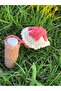 Hanging Lipstick Case Bag Charm / Hand Knitted - 4
