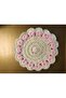 Hand-Knitted 6-Piece Heart-Patterned Daisy Cup/Cup/Mug Coaster with Basket (Coaster 13 cm) - 4