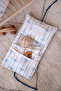 100% Cotton Muslin Wet Wipes & Cloth Bag - Ribbon / Blue - 2