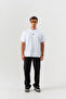 Men's White Playing Card Back Print 100% Cotton Oversize Fit Crew Neck T-Shirt - 7