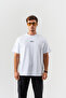 Men's White Playing Card Back Print 100% Cotton Oversize Fit Crew Neck T-Shirt - 2