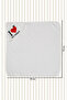100% Cotton Newborn Baby Swaddle Embroidered Bath Towel Cream - 2