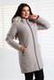 Tals Fashion Women's Cream Color Water and Drip Proof Washable Furted Quilted Coat - 5