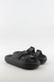 Akınal Bella Unisex Double Buckle Summer Stylish Comfortable Plartform Slippers Black